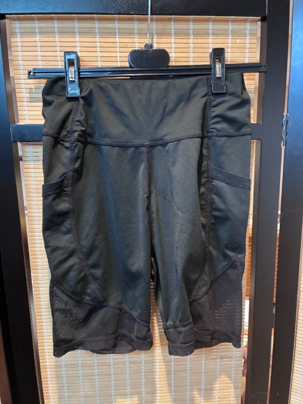 SHEIN Black Pocket Bike Shorts Size S